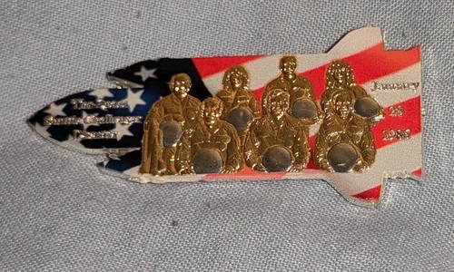 Space Shuttle Challenger Gold Silver Coin NASA Stars & Stripes Flag Trek Wars UK - Picture 11 of 24