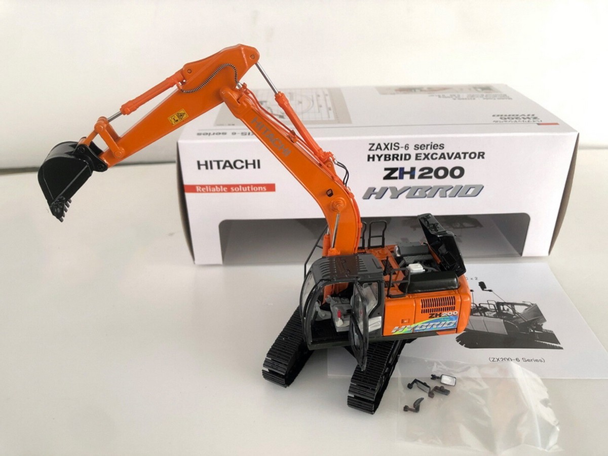 1/50 Hitachi ZAXIS-6 ZH200 HYBRID Hydraulic Excavator Diecast 