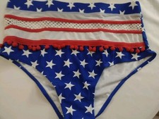 Swimsuit Separates Bottom ...Red Whit And Blue ....America