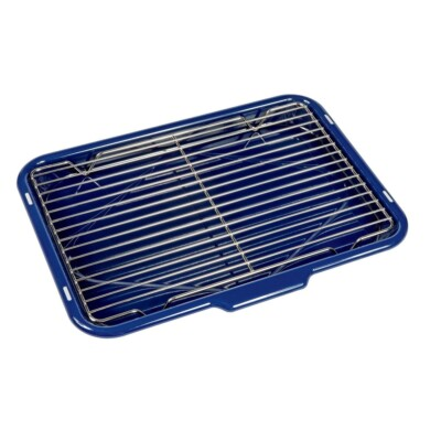 #ad Wolf 30quot; Blue Enamel Premier Professional Broiler Pan Original Wolf Accessory $170.55