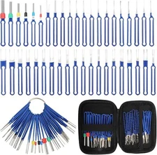 Electrical Connector Pin Extractor Tool Terminal Removal Tool Kit 41PCS Blue