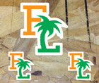 FL Florida Sticker Palm Tree Beach Biker BoaterSalt Vinyl Decal Waterproof 3for1