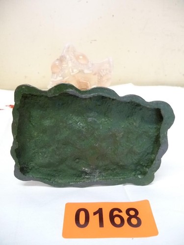 0168. Alte Jugendstil Glas Vase Figur defekt Deko - Bild 6 von 6