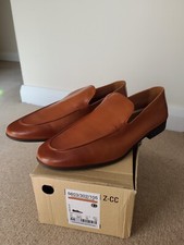 Zara Mens shoes Moccasin loafers Leather Uk 10