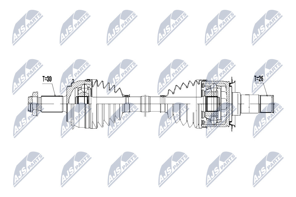 N.T.Y. NPW-ME-072.NTY Drive Shaft for MERCEDES-BENZ - Image 9