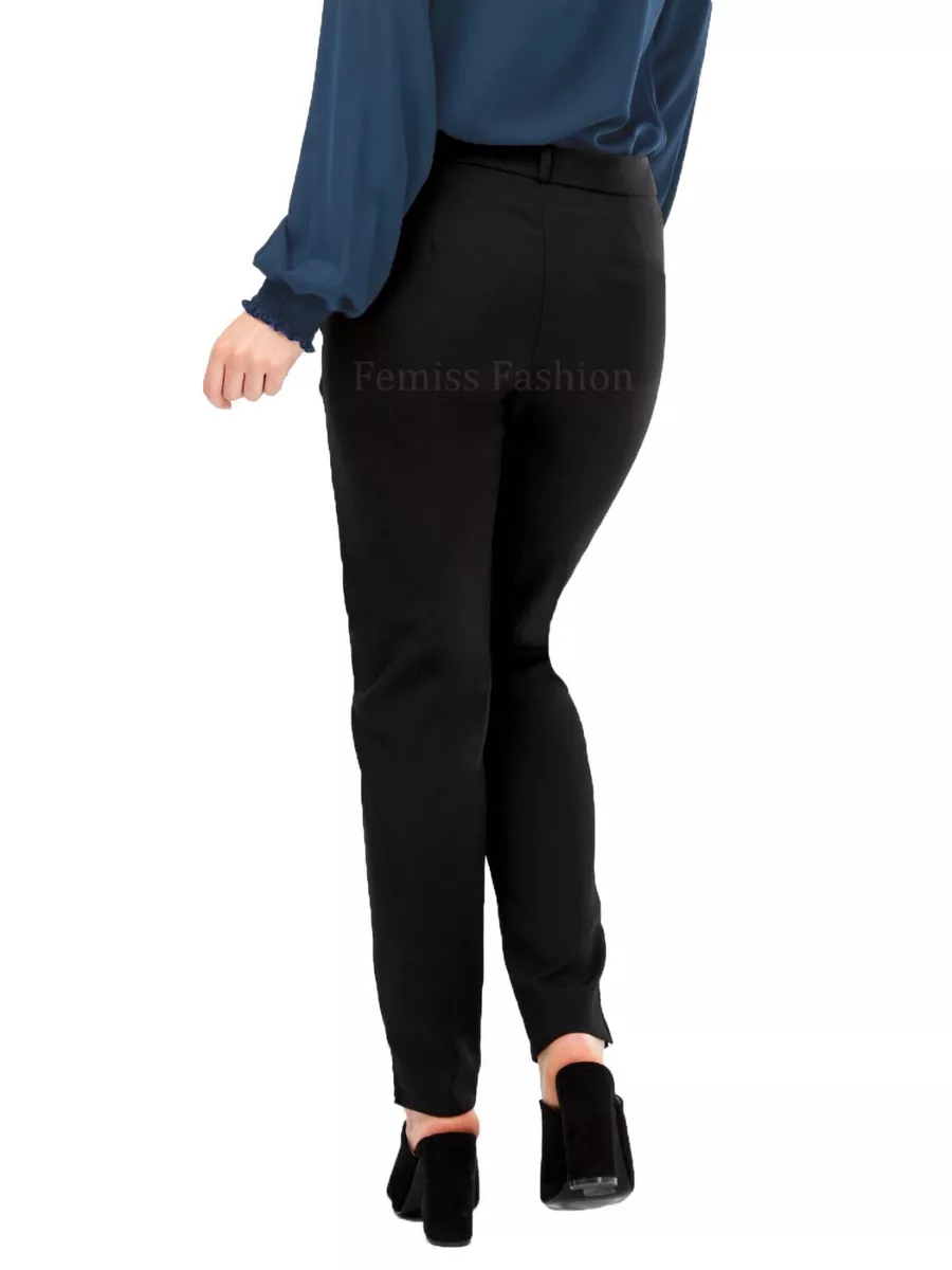 Buy ALL Plus Size Women Black Regular Fit Solid Formal Trousers - Trousers  for Women 6787760 | Myntra