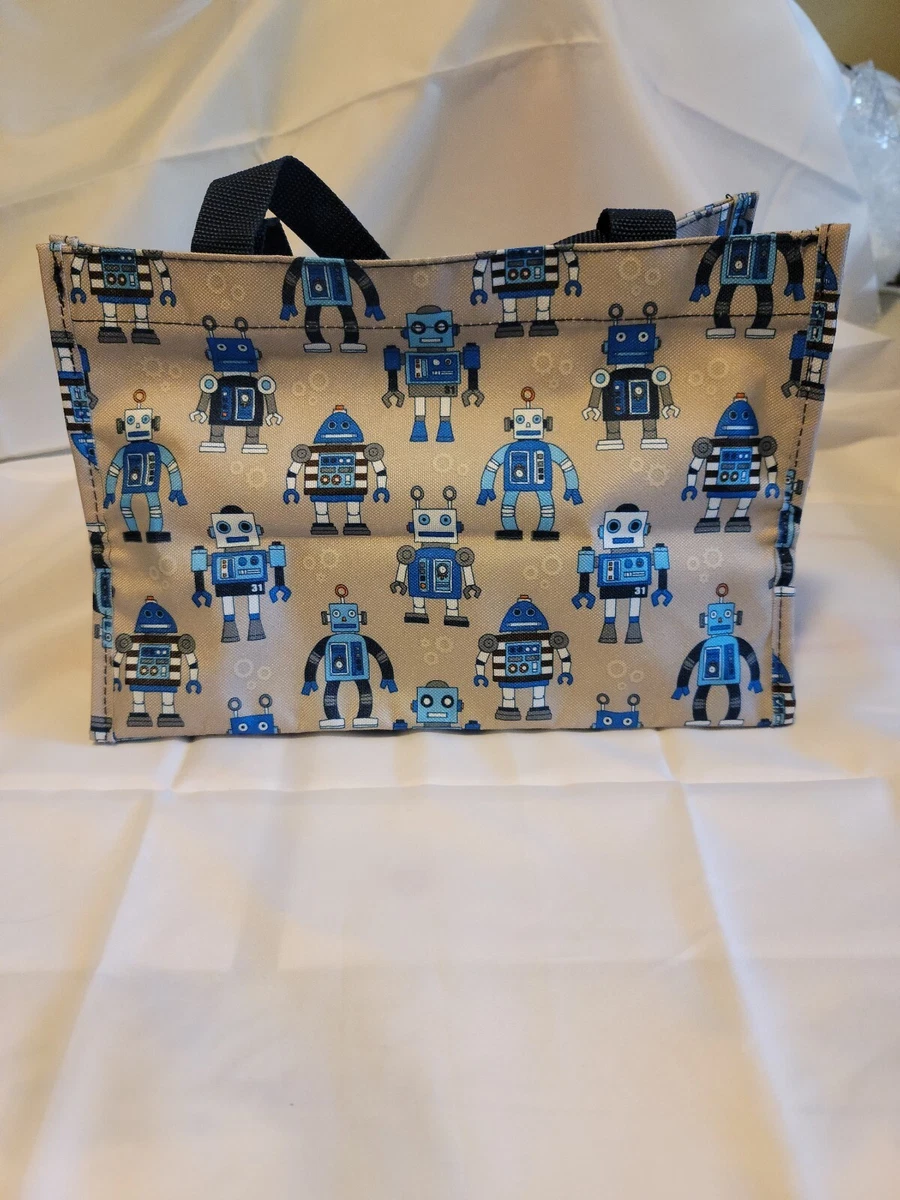 NEW Thirty-One 31 Gifts Playful Robot All-in-One Organizer Tote Bag ~  RETIRED