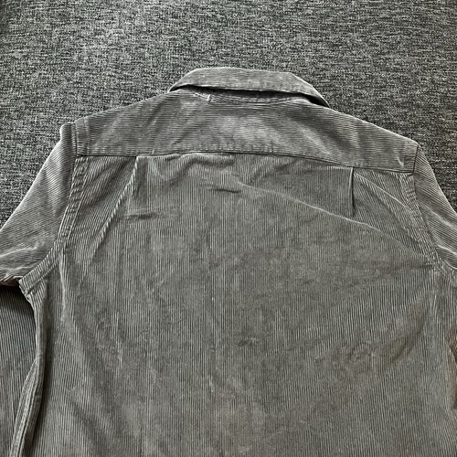 Polo Ralph Lauren Classic Fit Wide Wale Corduroy Camp Shirt Overshirt Small Gray - Picture 11 of 17