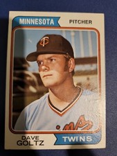 1974 Topps Baseball Cards #636 Dave Goltz