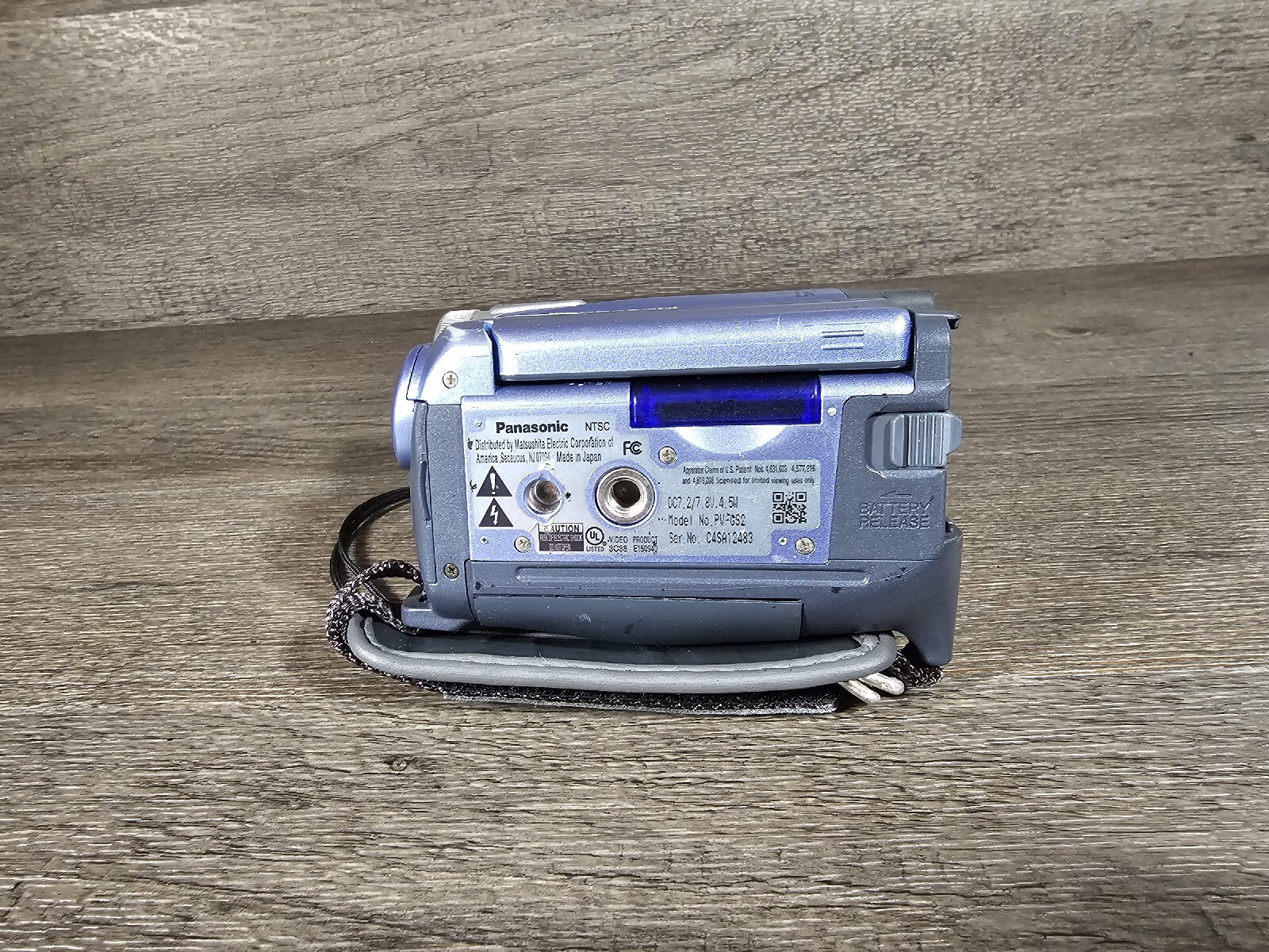 Panasonic PV-GS2 MiniDV Digital Video Camera Camcorder Tested No Charger 