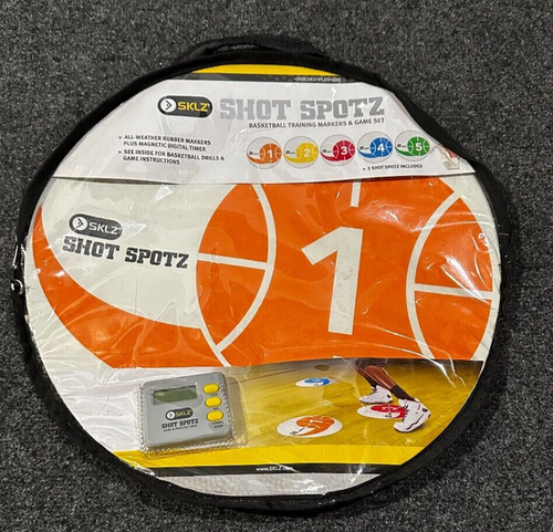 SKLZ Shot Spotz - 5 Disques D'entraînement De Basket Numérotés Pour Améliorer La Précision Et Le Placement Sur Le Terrain - Bleu