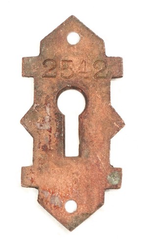 1890s Ornate Bronze Keyhole Cover - Picture 2 of 2