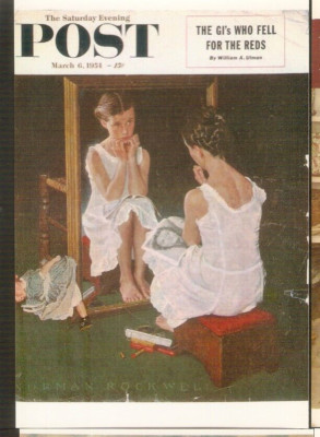 Norman ROCKWELL  carte postale    de couverture de . The Saturday Evening POST