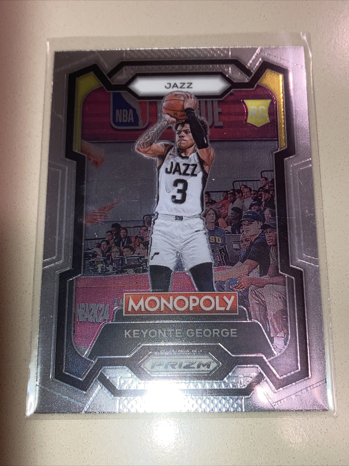 Keyonte George RC 2023-24 Prizm Monopoly Utah Jazz #87 ROOKIE QTY