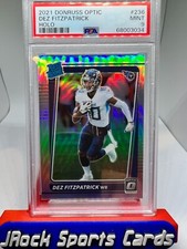DEZ FITZPATRICK 2021 Panini Donruss Optic Holo Prizm Rated Rookie RR RC 236 PSA9
