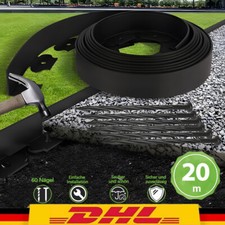 Flexibel Rasenkante Beeteinfassung Mähkante Garten Beetumrandung mit Erdnägel.