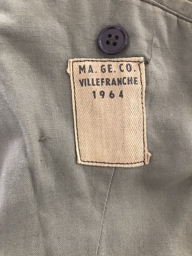 Vintage FRENCH 2nd ARMY CORPS II CA GREAT COAT SMALL/MEDIUM - Picture 6 of 14