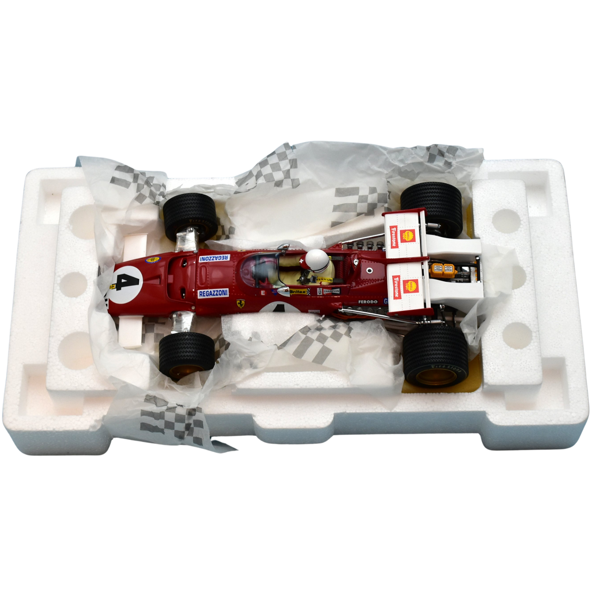 Exoto 1/18 Ferrari 312B #4 British GP Clay Regazzoni 1970 Exoto 1/18 Ferrari 312B #4 British GP Clay Regazzoni 1970
