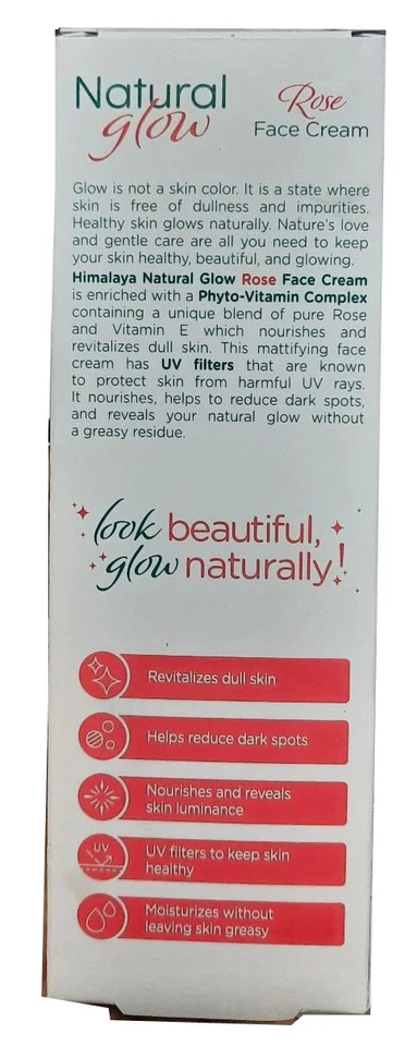 Crema facial rosa brillante natural del Himalaya para rostro de belleza - 50 gramos - Envío gratuito Foto 2 de 4