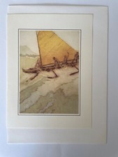 Four Seasons Resort Hualalai RARE Note card ‘Big Surf at Waikiki’ by John Kelly
