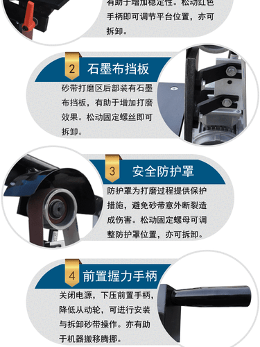 1500W Belt Dander 915*50mm Vertical Household Electric Polishing Machine 220V  - Picture 9 of 13