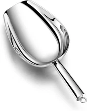 STAINLESS STEEL BIG LARGE SCOOP Kitchen Ice Food Popcorn Flour Scooper 24-Oz NEW