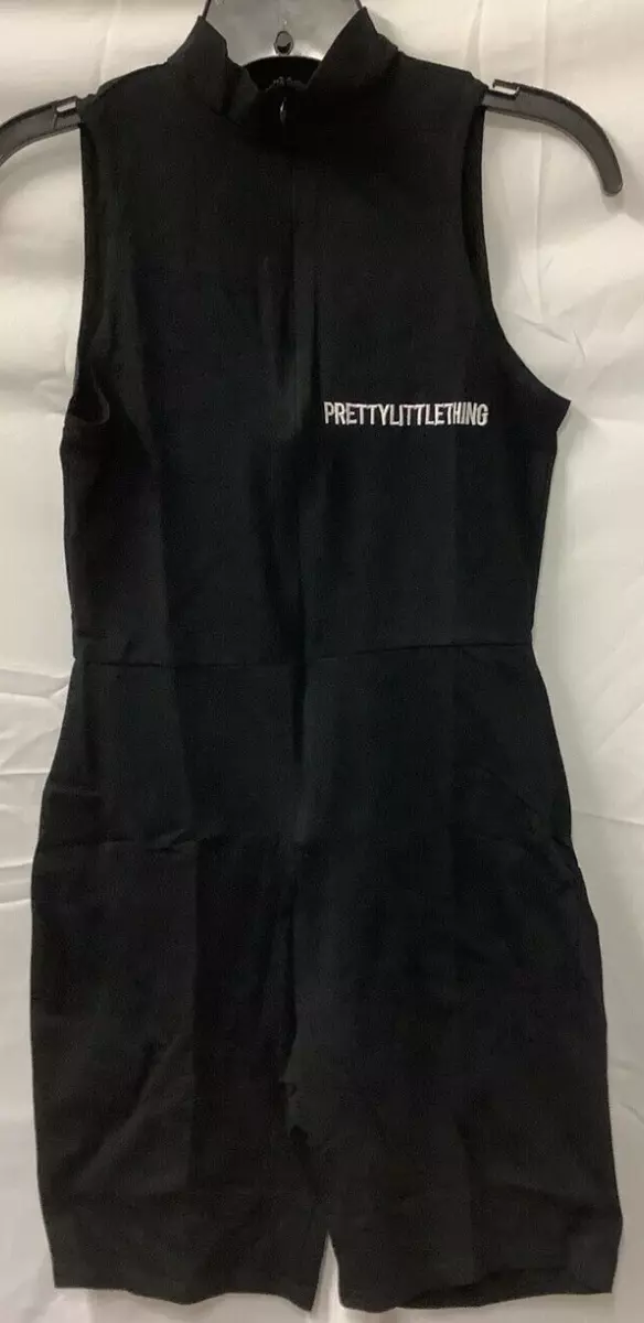 Pretty Little Thing Unitard One Piece Womens Size 6 Black