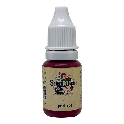 REACH-konforme Sailor Jerry Tattoofarbe port rot 10ml Tätowierfarbe Made in DE