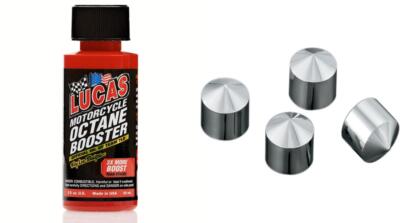 FXDFSE2 CVO Dyna Fat Bob 2010Peaked Rocker Box Bolt Covers 6pk & Octane Booster