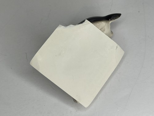 Vintage Hagen-Renaker kleine schlafende Porzellan Mama Schwein Figur 3" auf Karte - Bild 5 von 6