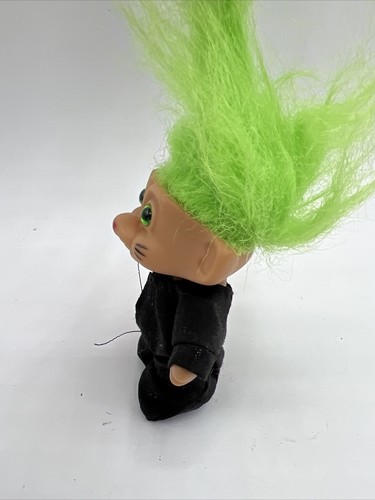 Bambola troll Halloween Russ vintage con costume gatto - Foto 3 di 4