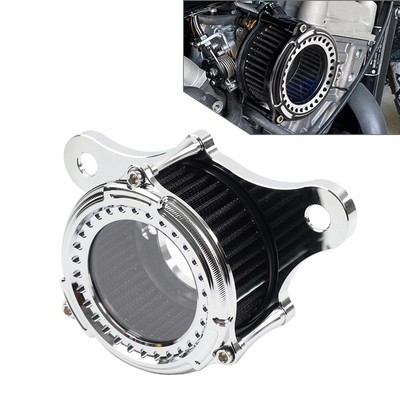 Luftfilter-Ansaugreinigersystem für Harley Dyna FXR 93-17 Softail 93-15 Chrom
