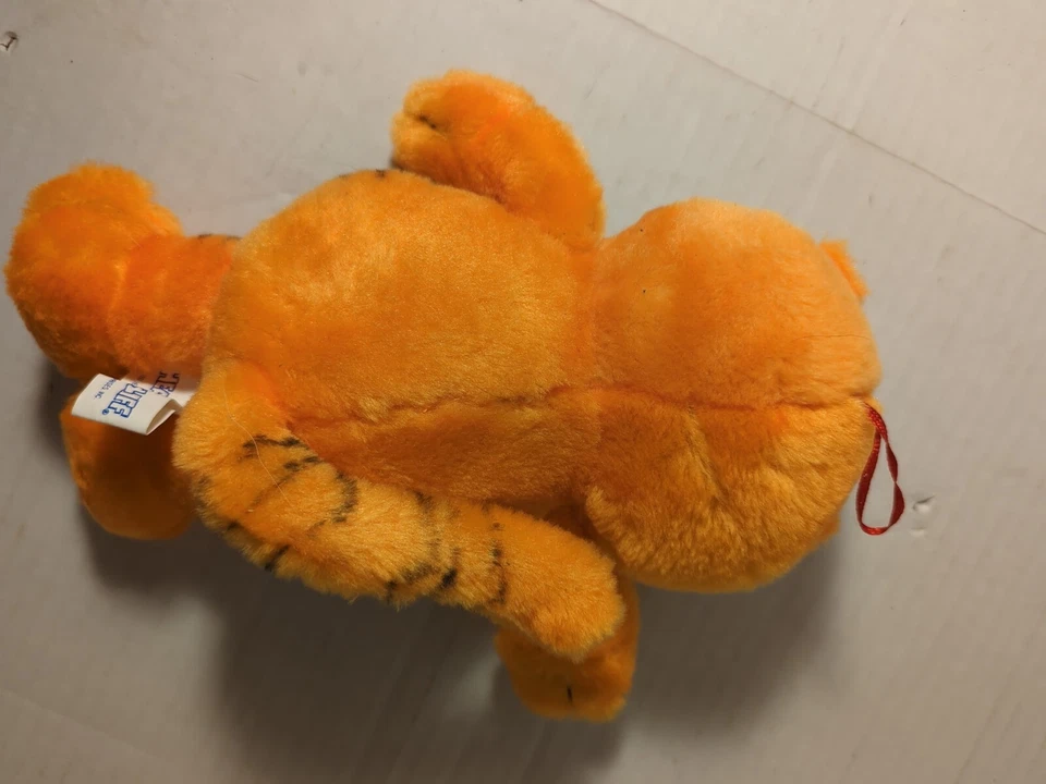 复古 1997 年 Nanco Heathcliff 橙色 10 英寸毛绒卡通猫 超酷 状况良好 — 第 4/4 张图片