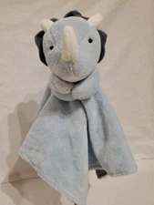 Carter’s Blue Rhino Plush Lovey Security Blanket Stripes Marking On Tag See Pics