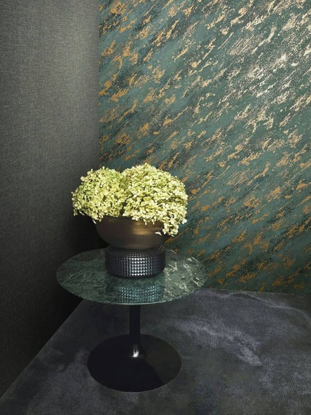 Vliestapete Beton Optik Used Look Anthrazit Kupfer Metallic 34904 (9,94€/1Qm)-image