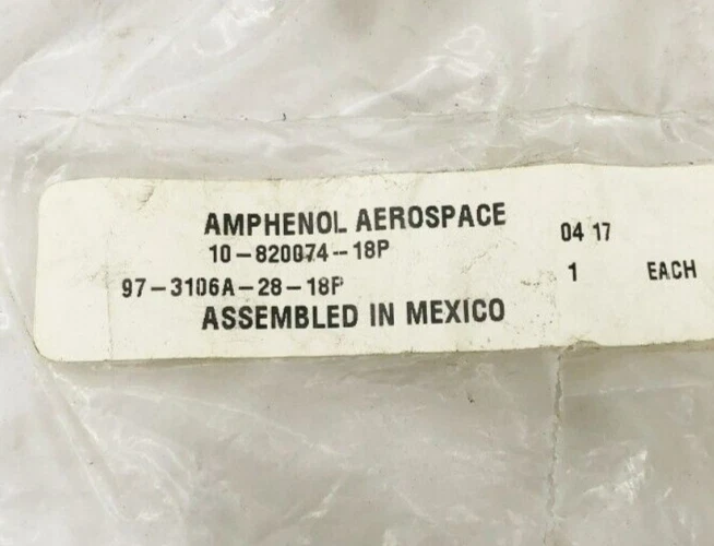 New Amphenol 97-3106A-28-18P Circular MIL Spec Connector 12 Position - Image 2 of 4