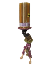 Joker Candle Holder Resin Figurine Doing A Handstand 13" T Candle Not Included