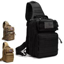 Outdoor Tactical Molle Chest Bag Single Shoulder Messenger Bags Travel Backpack