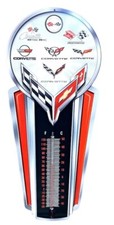 Chevrolet Corvette Chevy C8 C7 C6 Thermometer 17 Metal Aluminum Sign Garage New