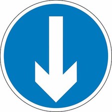 Road traffic directional Reflective RA2 Road legal Safety sign 