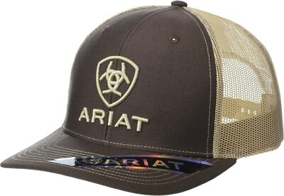 ARIAT Shield Richardson 112 Snapback Cap One Size, Brown/Tan 