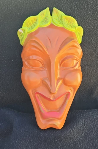 Vtg Jamar Mallory Comedy Mask MCM Wall Decor Chalkware Ceramic
