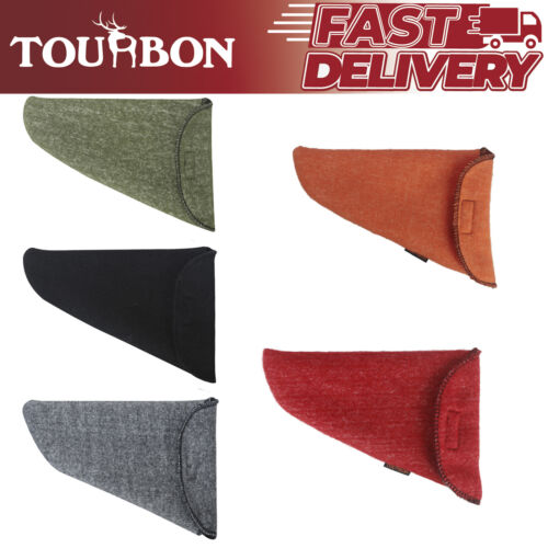 TOURBON 5 Packs Gun Sleeves Pistol Bag Handgun Sock Protect Case in Multi Colors