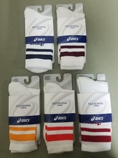 New Asics Old School Crew Socks.  5 Colors To Choose.
