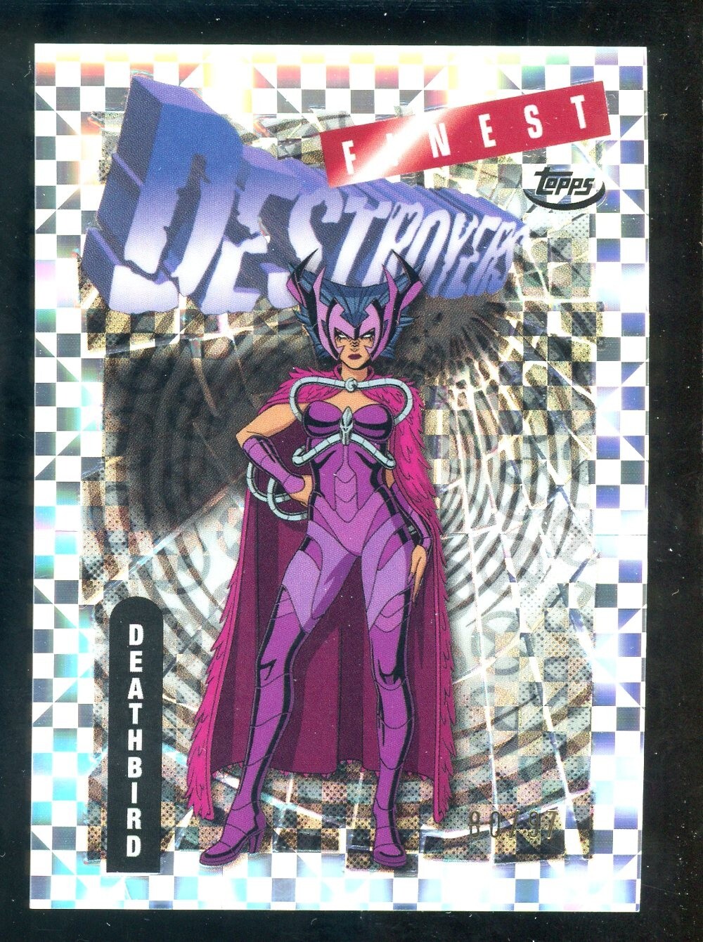 2025 Topps Finest X-Men '97 Marvel Destroyers #69 Deathbird X-Refractor /97