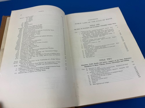 1930 überarbeitete Statuten von MAINE ~ Wow! 2242 Pgs! 3,75" dick, Forschung, Referenz - Bild 7 von 24