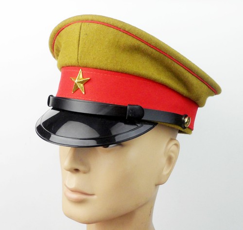 WWII Japanese Army Officers Peaked Cap Visor Hat Size XL - Picture 2 of 4