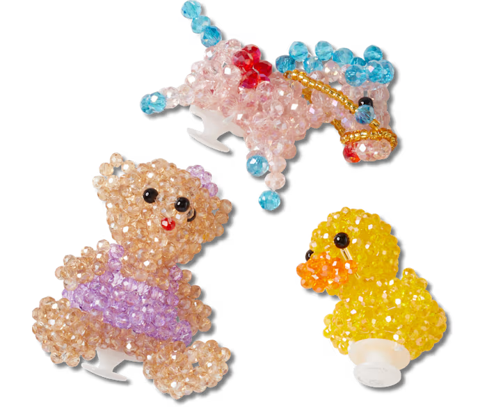 Susan Alexandra X Crocs Jibbitz New Pack Set Of 3 Bear Pony