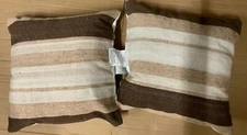 ⚡️Threshold Striped Outdoor Throw Pillow Neutrals (18x18)