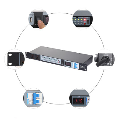 Audio Power Conditioner, Professional Power Conditioner 10 Socket USB interface
